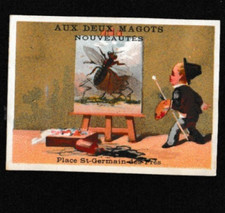 Germany St. Germain-Des-Pres (At The Two Magots) adv. vintage trade card picture