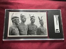 1936 REEMTSMA Cig. Album OLYMPIA 1936 Band II - LUSTIGE AMERIKANER #111 -SGC 6 picture