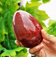 Large Red Jasper Crystal Egg Hand Carved Crystal Home Office Decorative Egg picture