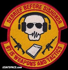 USAF 97th INTELLIGENCE SQ -WEAPONS & TACTICS- Offutt AFB, NE- ORIGINAL VEL PATCH picture