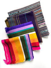 Vintage Guatemalan Hand Woven Textiles Table Decor Wall Hangings Assorted picture