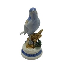 Vintage UGCC Porcelain Blue Bird Figurine Taiwan Hand Painted 6