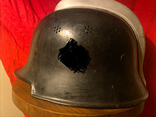 WWII WW2 Original German  Helmet /w Liner & Chinstrap Militaria CHECK DESC picture