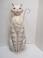 2017 Jim Shore Heartwood Creek Garden Cat Statue Figure 17-3/4