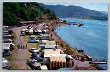 Postcard Al Larson's Requa Boat Dock & Trailer Park Mouth  of Klamath River M-8m picture