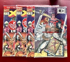 X-Force #1 (1991) Set of 3 Sealed Polybagged w/Cards of Deadpool,X-Team,Cable picture
