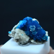 Cavansite  with calcite  (non precious natural stone) # 4108 picture