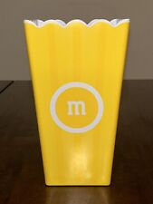 M&M World Candy Character Popcorn Bucket Tub Container Yellow 2020 picture