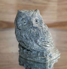 Screech Owl Paperweight Stonecraft Figurine Vtg Pearlite Canada RARE picture