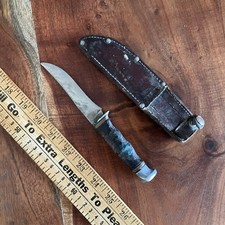 Vintage KA-BAR, Union Cutlery Co. Olean NY. Fixed Blade Hunting Knife Sheath picture