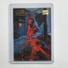 Deadpool - 1994 Fleer Marvel Masterpieces #28 Gold Foil Signature Series picture