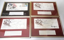 42  vintage Iditarod musher AUTOGRAPHS 4 framed plaques Buser, Swenson.. Alaska picture