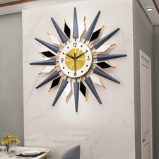 60x60cm Large Retro Metal Art Clock Mid Century Modern Wall Vintage Wall Clock picture