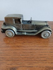 Vintage Banthrico 1940 Lincoln Brougham Car T&C Bronze Brass Die Cast Bank picture