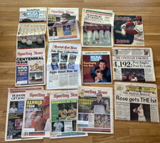Pete Rose Newspaper Lot of 14: Cincinnati Enquirer 3000 & 4192 + Much More picture