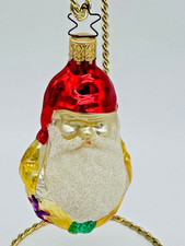 Vintage Inge Glas Santa Christmas Ornament 4