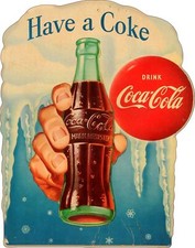 COCA COLA BOTTLE HAND ICE ICICLES 20