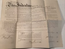 1884–1885 Schuylkill Pennsylvania Land Deed Commissioners to Henry C. Russell picture
