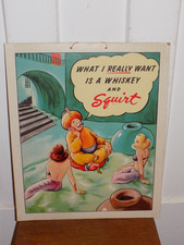 Vintage 1943 Squirt Soda Advertising Store Sign picture