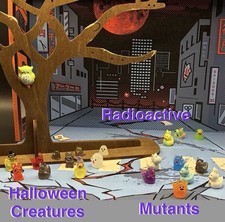 21 Figures; Halloween, Dia de los Muertos, Mutants, Radioactive Spooky Fun Pets picture