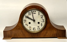 VTG Linden Cuckoo Clock MFG Germany Mantel Clock Wood Case Parts Repair No Key picture