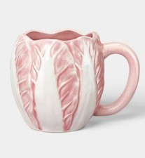 🥥 Threshold Stoneware Radicchio Mugs 15fl oz. Pink 🆕️LOT OF 5‼️ picture