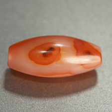Extra Large Old Agate Bead, Heavy Banded Carnelian Ancient Collector Bead 23.7g picture