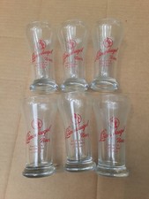 (6) Vintage Leinenkugel's Brewery 7 oz. Glasses Native Maiden Logo in orig. box picture