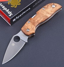Maple Wood Handle Hand Crafte Lock Back Pocket Folding Knife D2 Stainless Steel picture