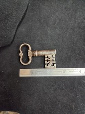 18th Century Antique Warded Ward Skeleton Key Cabinet Door picture