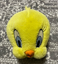 Vtg Looney Tunes Tweety Bird Plush CD DVD Case Holder Wallet Organiser Rare 90s picture
