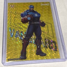 2026 Cardfun Marvel Rivals #MR-CZ-02 Captain America Rivals Refractor #/150 picture