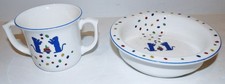 LOVELY 1988 CARTIER ENGLAND LA MAISON DES ENFANTS BABY BOWL & MUG picture