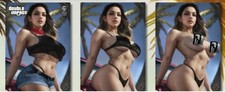 Double Impact #2 Shikarii Cali Girl 3 Variant Cover Set Black Ops LTD 275 picture