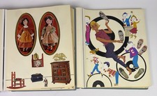 2 Vintage Mid Century Ephemera Collage Scrapbooks Mixed Media Art Stickers Cards picture