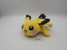 Pichu C2401 Pokemon Tomy Kuta Kuta Beanie Laying Plush Japan 5