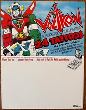 Topps Voltron Defender of the Universe 1984 Tattoos Sale Sell Sheet #489 picture