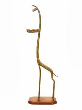 Vintage Thomas Molesworth Wrought Iron Giraffe Sculptural Ashtray Smoking Stand picture