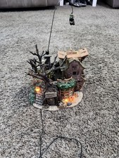 RETIRED 2004 Lemax Spooky Town Witch's Lair ANIMATED WITH MUSIC & LIGHTS  VIDEO picture