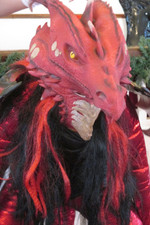 Rubber Dragon Mask Full Headpiece for Halloween, Cosplay, Theater - High Quality picture