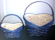 Longaberger Weavers On Parade Baskets w/Protectors-Blue (Please Read)-NEW picture