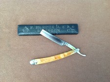F Herder & S Solingen Straight Razor in Box, Fancy Scales picture