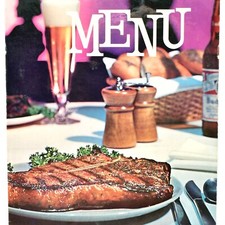 1950s Carter's Cock 'n' Bull Steak House Cocktail Lounge Menu Kansas City MO picture