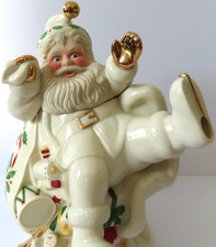 Lenox Holiday Santa Porcelain Tea Pot -Christmas Teapot - Lenox Porcelain picture