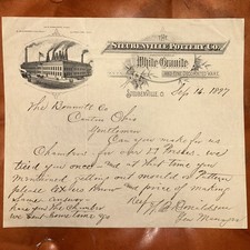 Antique Letterhead 1897 The Steubenville Pottery Co. Ohio Signed Wm B Donaldson picture