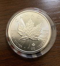 🍁 2023 1 oz Lot of 5 Canadian Maple Leaf Brilliant Uncirculated (BU) C-0*in picture