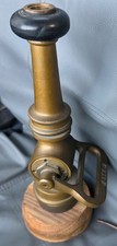 Vintage Heavy Brass  Fire Hose Nozzle  Fireman FireFighter powhatan & I Works picture