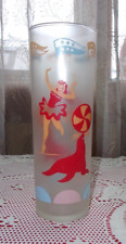 1950's Libbey frosted circus tightrope walker & seal 7