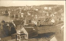 Stonington ME Harbor Town View c1900s-20s Real Photo Vintage Postcard bhn picture