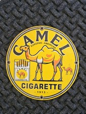 VINTAGE CAMEL CIGARETTE PORCELAIN SIGN  12